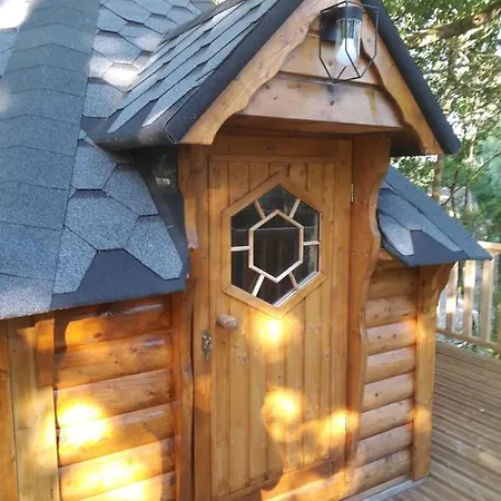Cabane Dans Les Arbres Ruaudin Buitenkant foto